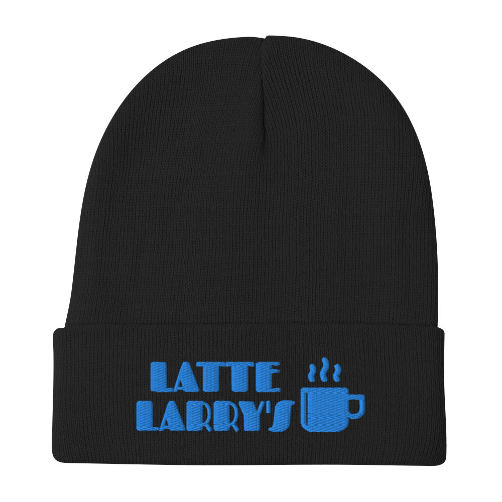 Latte Larry's Embroidered Beanie